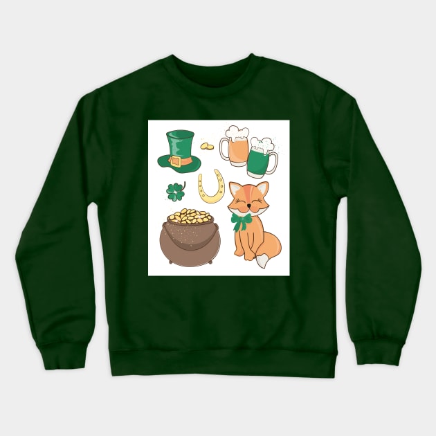 Happy St.patrick's day Crewneck Sweatshirt by Nadashopwien